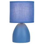 Настольная лампа Nadine 7047-503 1 х Е14 40 Вт керамика синяя с абажуром