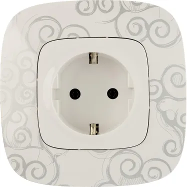 Valena ALLURE Рамка 1 пост Нарцисс хром универсальная