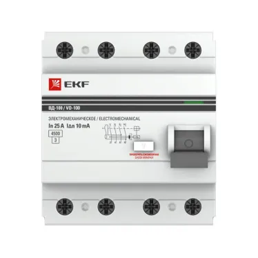 Выключатель дифференциального тока (УЗО) 4п 50А 30 мА АС PROxima