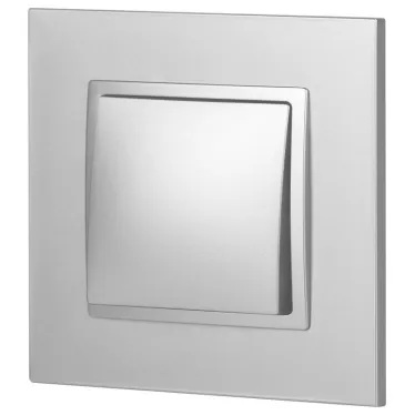 Переключатель промежуточный, 10АХ-250В, Эра Elegance, алюминий,14-1108-03