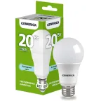 Лампа светодиодная A60 груша 20Вт 230В 6500К E27 GENERICA