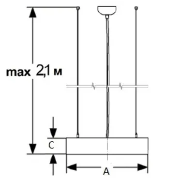 Светильник OREOL/P 1000 FLD WH 4000K m01