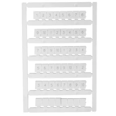 Маркировка для клемм Ш-8 мм "1-10" (40 шт) OptiClip MC8/H/1-10