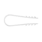 Дюбель-хомут для круглого кабеля (19-25мм) белый (50 шт) PROxima