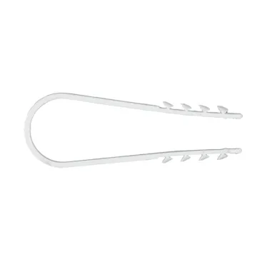 Дюбель-хомут для круглого кабеля (19-25мм) белый (50 шт) PROxima