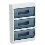 Щит распределительный навесной ЩРн-П-36 IP41 пластиковый белый прозрачная дверь