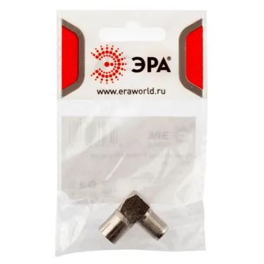 Переходник Simple RS-A03-1 гнездо F-гнездо TV угловой 1 шт