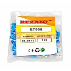 Наконечник штыревой втулочный изолир F-8 мм 0.75 кв мм (НШВи 0.75-8) синий, REXANT