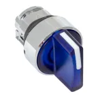 Механизм переключателя исполнительный ХB4 синий на 3 положения возвратный без фиксации без подсветки с короткой ручкой PROxima