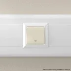 Avanti Выключатель ''Ванильная дымка'', 16A, 2 модульный