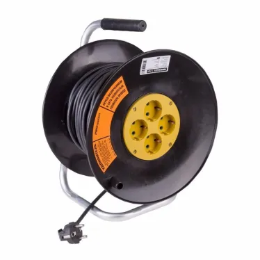 Удлинитель силовой на катушке 4 гнезда с/з 30 м 3х1,5 мм OPTIMA PROCONNECT