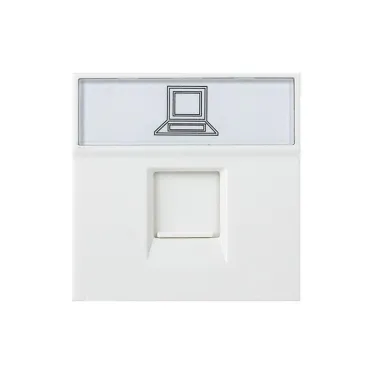 Розетка RJ45, категории 5e (ширина 2 модуля)