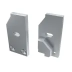 Заглушка для AЛм-GLASS-6 левая с отверстием (ARL, металл)