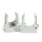 Крепеж-клипса для труб для прямого монтажа серая в гофроящике d16 мм (1400шт/кор)