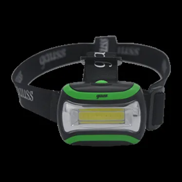 Фонарь светодиодный налобный 3 Вт 180 лм Черный IP42 на батарейках 3xААА GFL Gauss