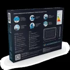 Прожектор светодиодный ДО 100 Вт 12000 лм 6500К AC 220В IP65 210х32х283мм матрированное закаленное стекло Qplus Gauss