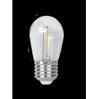 Лампа светодиодная LED 1Вт E27 2700K прозрачная S14 для Белт лайт 230/50 -40...+50°C