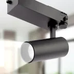 Трековый светильник трёхфазный SТR-30-36-40K-B20 узкий луч 4000K черный
