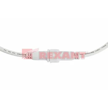 Соединительный кабель (4pin) герметичный (IP67) 4х0.75кв мм белый, REXANT