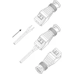 Разъем R-BNC04 штекер BNC с быстрозажимной колодкой