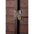 Коробка разветвительная KMP-030-030 (78х78х26) тёмное дерево PROxima