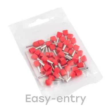 Наконечник штыревой втулочный изолированный НШвИ (2) 1.0-8 (50шт)