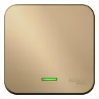 Выключатель BLANCA одноклавишный наружный (схема 1) с подсветкой и изоляционной пластиной 10а 250b титан