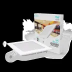 Светильник светодиодный ДВО 9 Вт 660 лм 4000К AC 220В IP20 квадрат 145х145х22мм монт разм 155х155мм Алюминий тонкий Slim Gauss