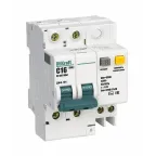 Выключатель автоматический дифференциальный АВДТ встроенная защита от сверхтоков 2P 10A 30мА AC C + OV ДИФ-101