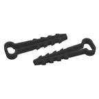 Дюбель хомут DXP-5-10-b-10 для плоского кабеля 5-10 мм черный 10шт