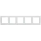 15 Рамка на 5 постов белый