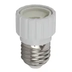 Патрон-переходник E27-GU10, белый (20/200/7200)