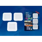 ULM-F41-6W/4200K/DIM SENSOR IP20 WHITE Светильник светодиодный накладной, ультратонкий с бесконтактным выключателем, диммер. Квадратный. 85х85х6,5мм. 255Lm. Белый. ТМ