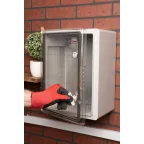 Бокс пластиковый с монтажной платой прозр. дверь 400х300х220 мм IP65 PROxima