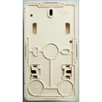 ЭТЮД блок открытой установки Розетка с зеземлением со шторками + Выключатель 1-клавиш., сосна