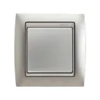 Рамка на 3 поста, S82, алюминий матовый - алюминий