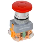 Кнопка D7-MZS Грибок d-22мм 1з+1р с фикс. кр. GENERICA