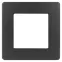 Рамка для розеток и выключателей Серия 12 12-5101-12 на 1 пост, Сатин, графит