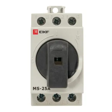 Рубильник модульный MS-25A 3P на DIN-рейку