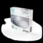 Светильник светодиодный ДБП 12 Вт 940 лм 4000К AC 220В Белый IP40 круг D135х32мм Пластик ЖКХ с оптико-микроволновым датчиком движения HALL Gauss