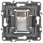 Розетка TV проходная, Эра12, бронза, 12-3102-13