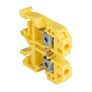 Клемма винтовая JXB- 6мм.кв желтая