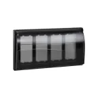 Connect Рамка на 4 S-модуля с крышкой к монтажной коробке SBM250, Сима Про, графит