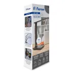 Светильник настольный светодиодный 25w 3000-6000К диммируемый с беспроводной зарядкой и USB порт складной коричневый