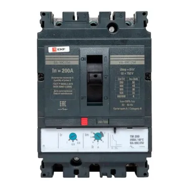 Выключатель автоматический 99С 250/200А 3 фазы 45кА