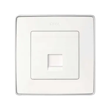 Адаптер на 1 RJ45(12) 75528-, 75540-, 75541-, 75544-39, шторка, S82,82N, белый