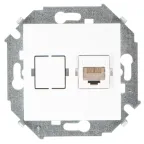 15 Розетка компьютерная RJ45 категория 5е белый