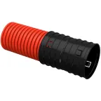 Труба гофрированная двустенная ПНД d-140мм красная (50м) IEK