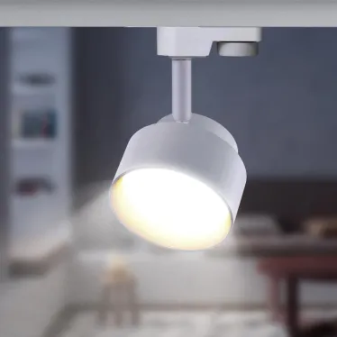 Светильник трековый однофазный TR16 GX53 WH под лампу белый ЭРА