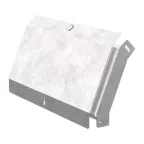 Угол вертикальный внешний 45 градусов с крышкой Стандарт 400х50